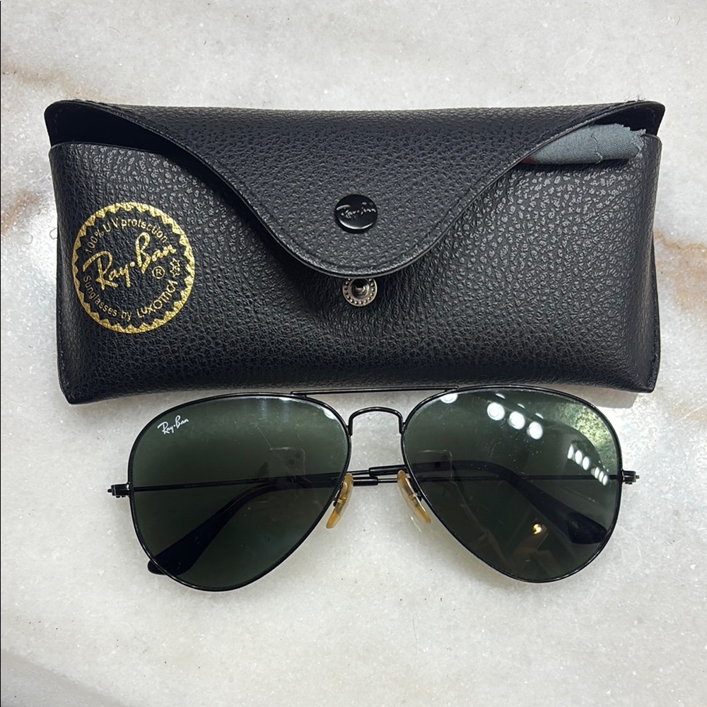 Ray-Ban Classic Black Aviator Sunglasses